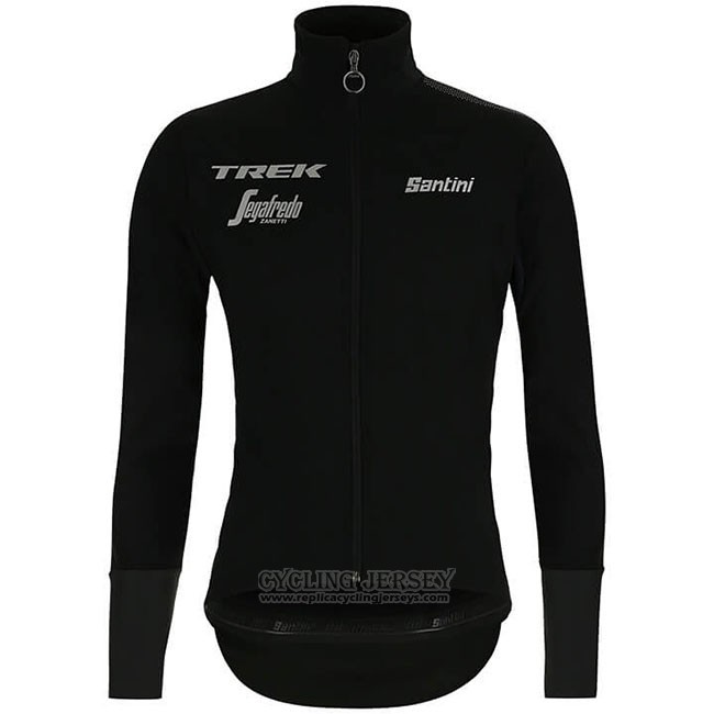 2019 Cycling Jersey Trek Segafredo Black Long Sleeve and Bib Tight